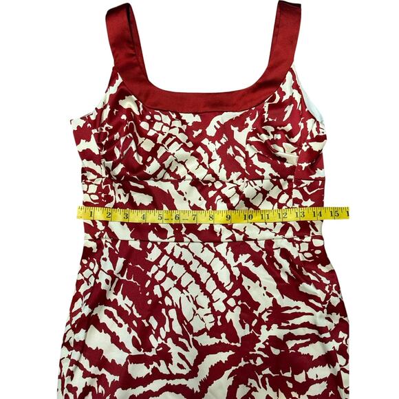 NWT 6P Donna Ricco Satin Mini Dress Square Neckline Elegant Holiday Work Party - Picture 11 of 16